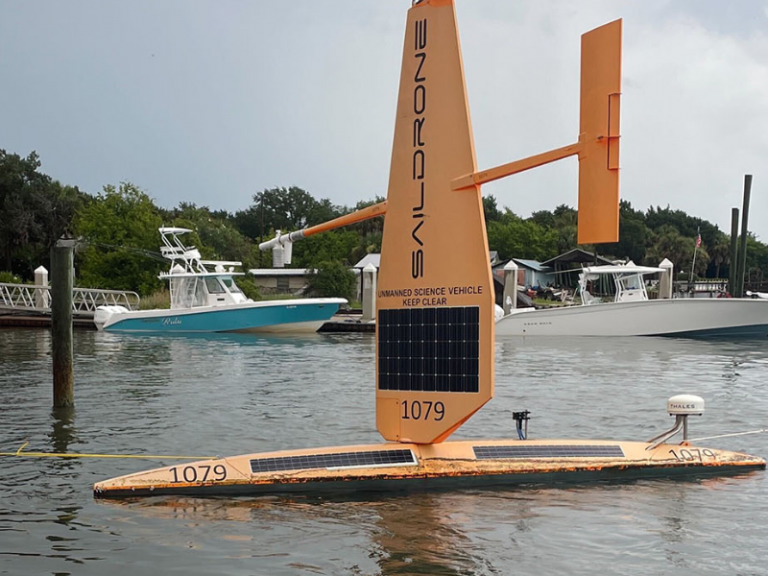 USV Saildrone 1079 spent one year at sea and sailed 22,057 km