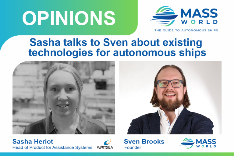 Sasha Heriot about technologies for autonomous and smart ships