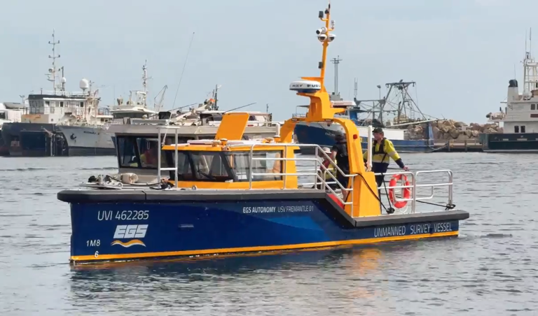 EGS Survey launches USV Fremantle 01