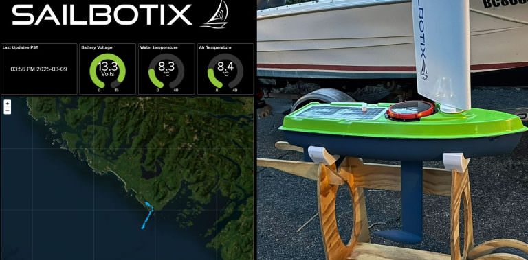 Sailbotix USV starts transpacific journey