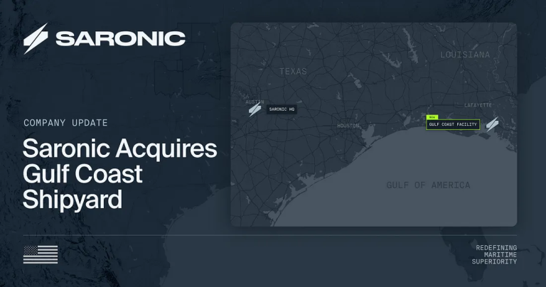 Saronic Technologies acquires Gulf Craft LLC shipyard