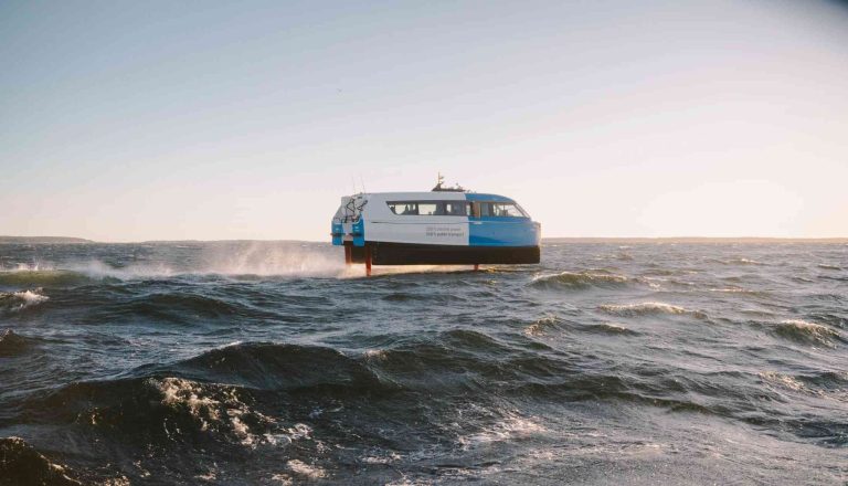 Electric hydrofoil ferry with autonomous shipping technologies starts tests on the Trondheim Fjord